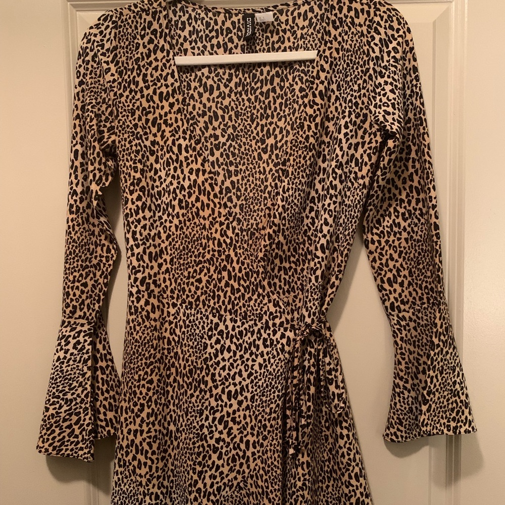 Cheetah print, wrap dress from Divided by H&M
